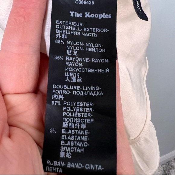 The Kooples Bohemian Ivory Lace Mini Dress - Picture 13 of 14